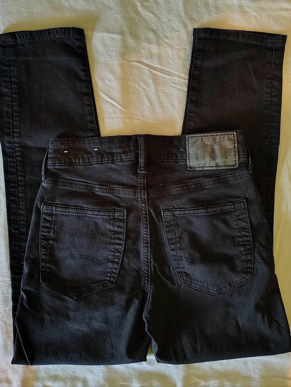 American Eagle Flex Black Denim Slim Jeans Mens 26x28